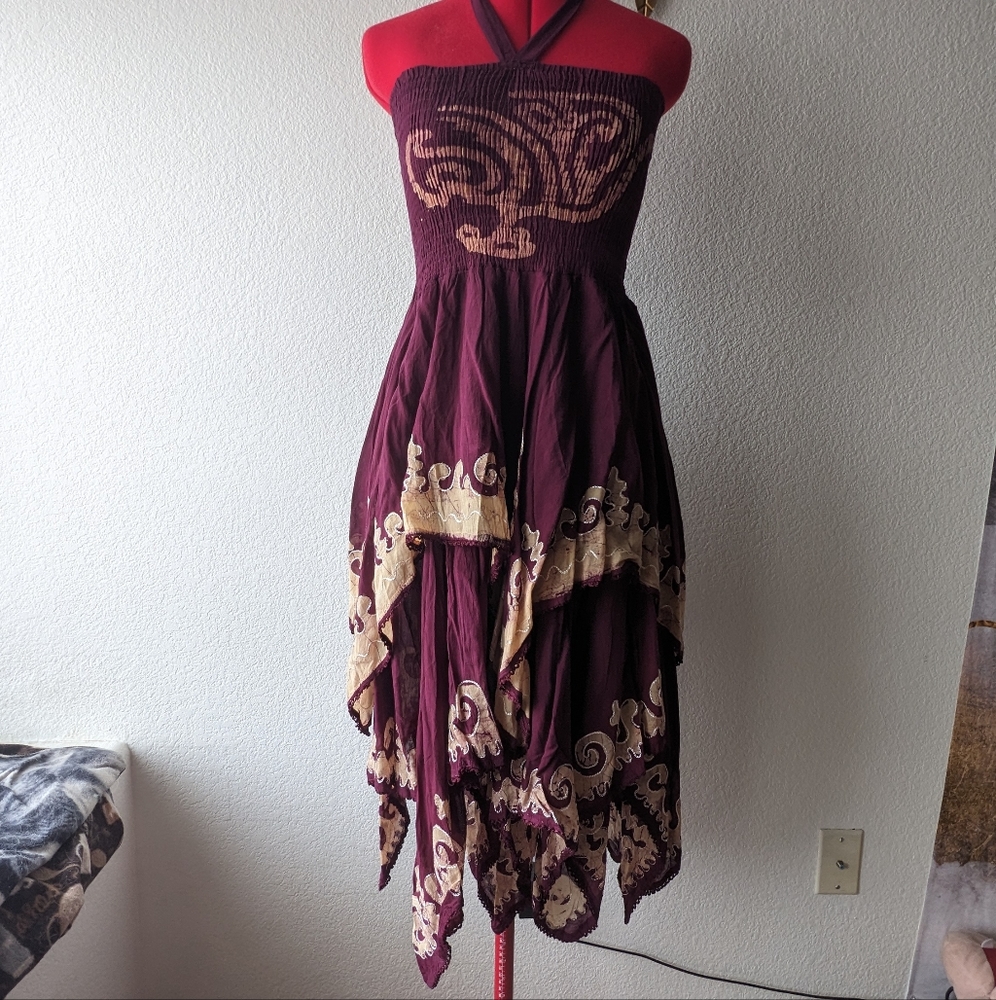 Burgundy Namdol Dress